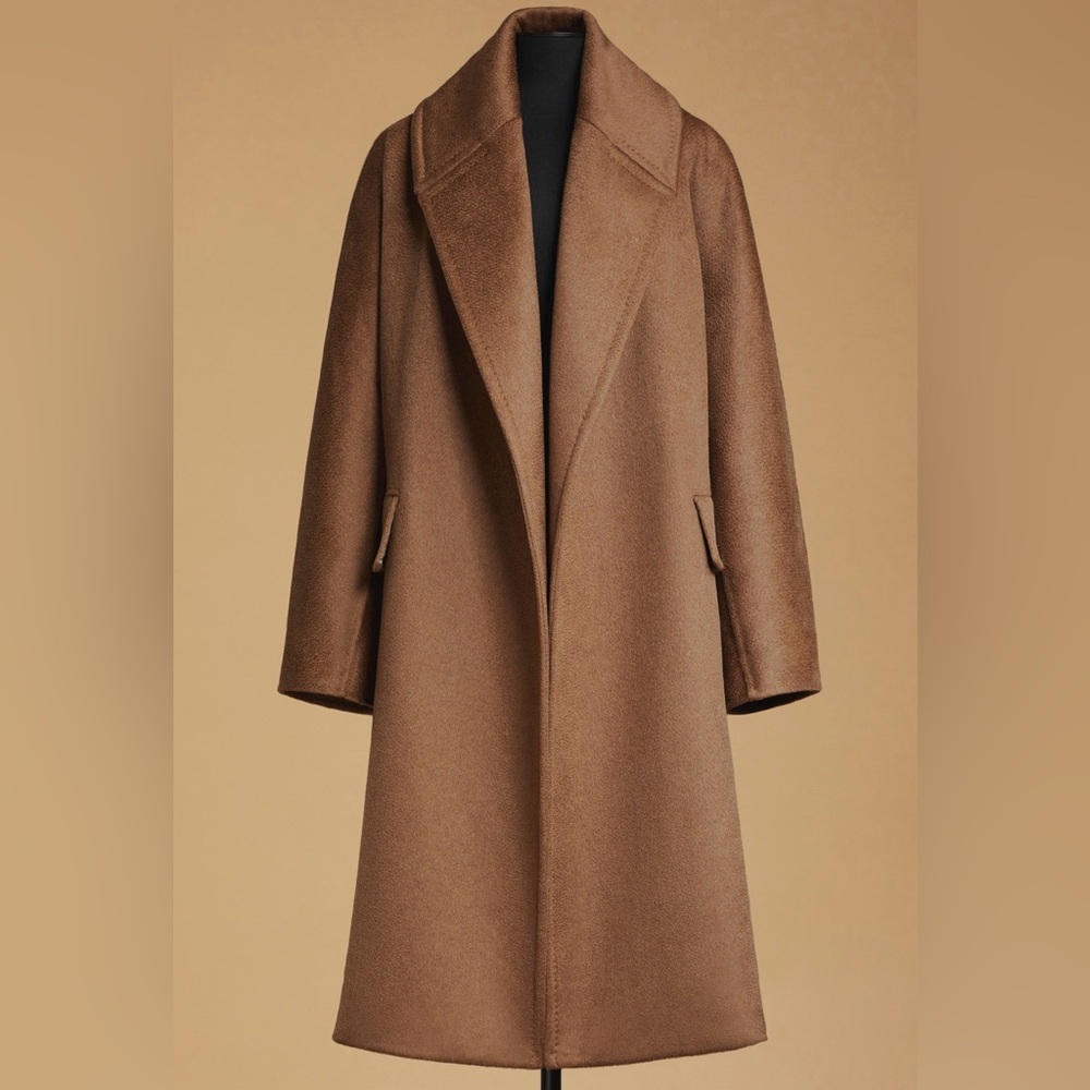 MaxMara Atelier Brown camelwool and cashmere Coat - Picture 3 of 10